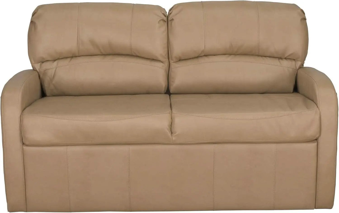 65 Inch Jack Knife RV Sleeper Sofa Toffee Leather PUPro Plus from PriceLows™