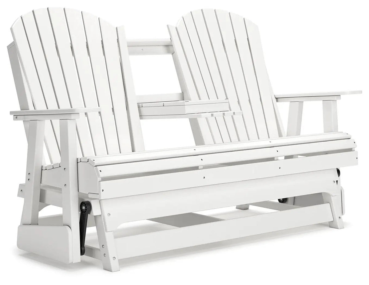 Hyland Wave Glider Loveseat | Adirondack-Inspired Design | 67 Inch Width | Outdoor Seating