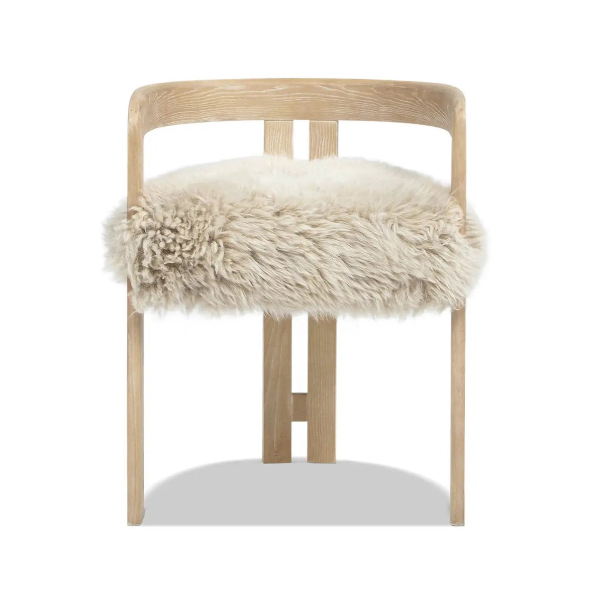 Millwick Low Back Dining Chair | Natural Blonde | Solid Ash Wood Frame | Low Back And Arms