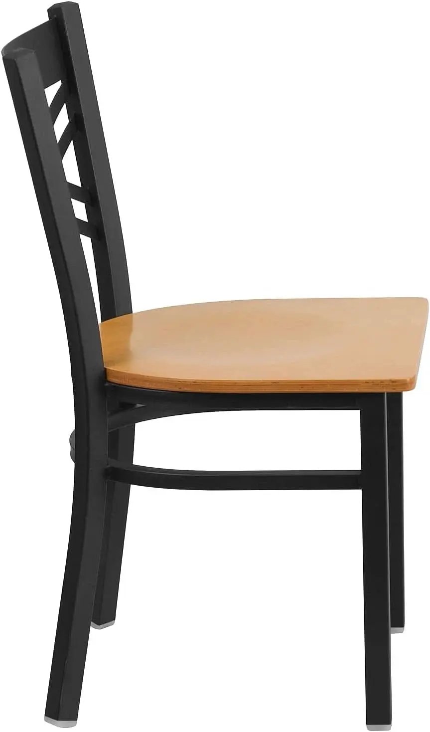 Two Pack Hercules Series Black X Back Metal Dining Chairs With Natural Wood Seats from PriceLows™