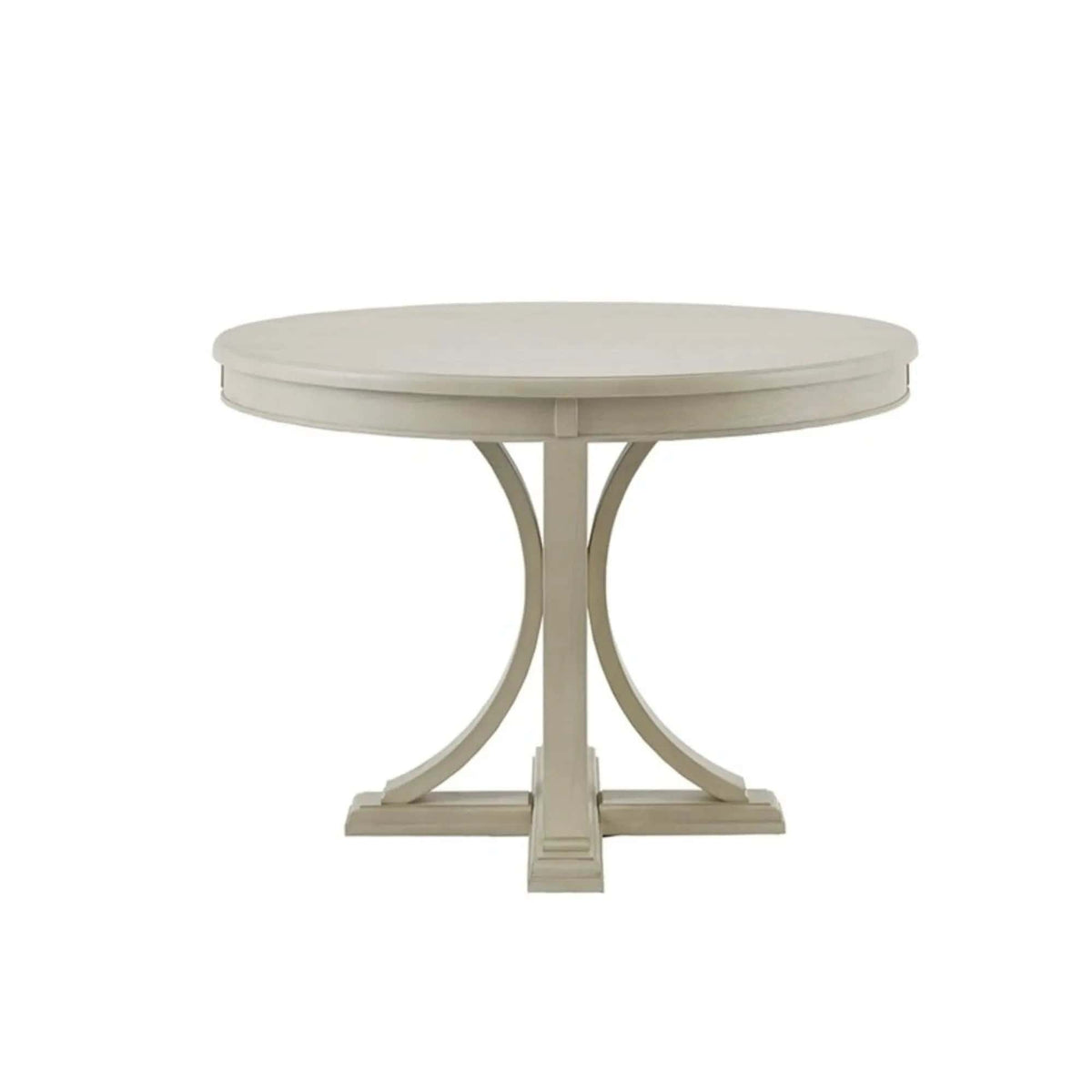 Classic Round Dining Table | 44 x 44 x 30.25 in | Solid Wood & Veneer | Dining Room