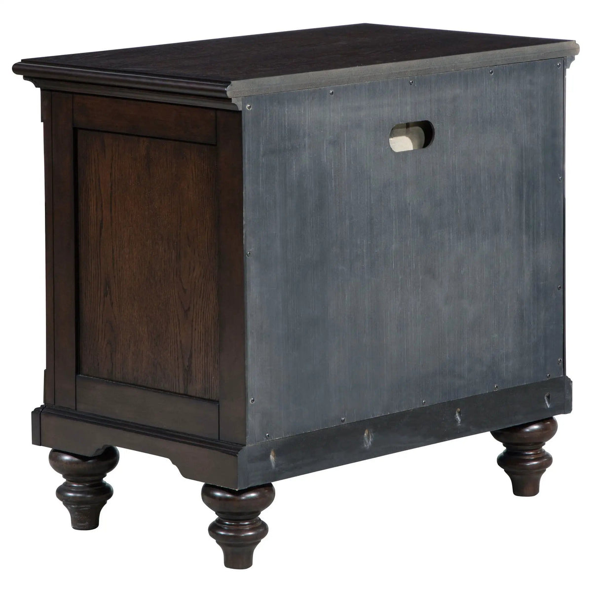 Andover 1-drawer Nightstand Bedside Table Dark | 28 x 17.25 x 26.75 in | Wood | Oak