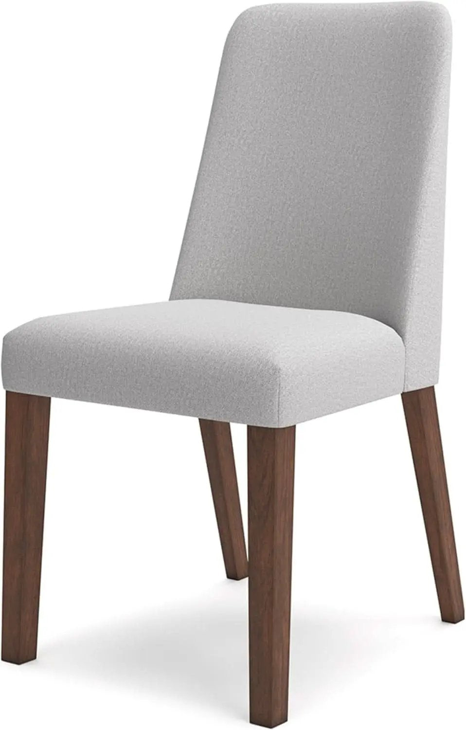 Lyncott Upholstered Side Dining Chair Set of 2 Cream Brown Foam Cushion from PriceLows™