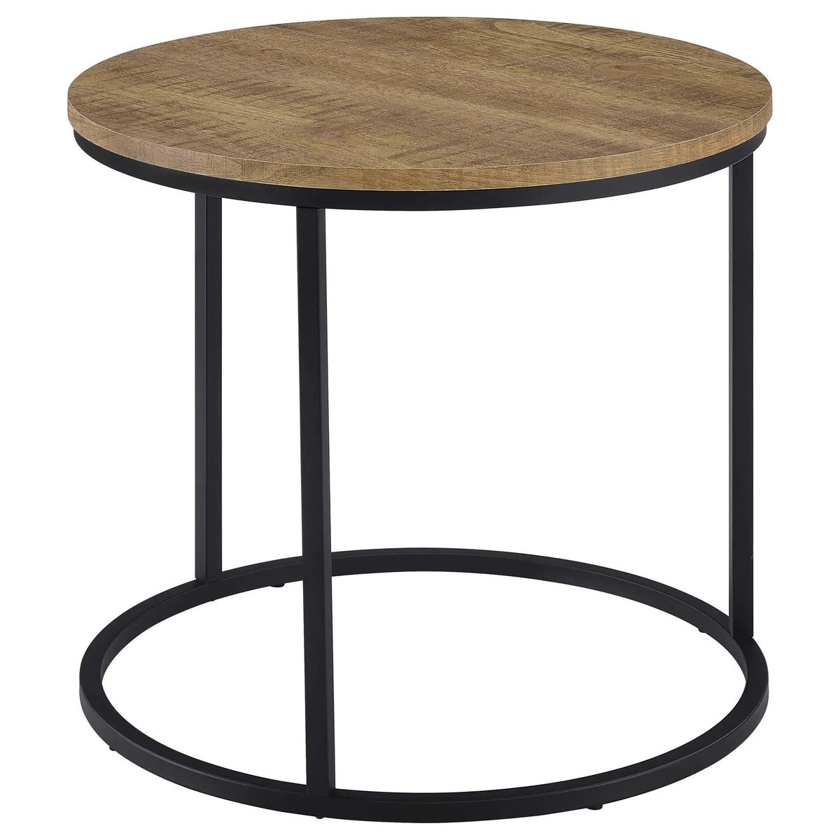 Lainey Round Occasional Side End Table Mango | 23 x 23 x 21.75 in | Metal | Living Room