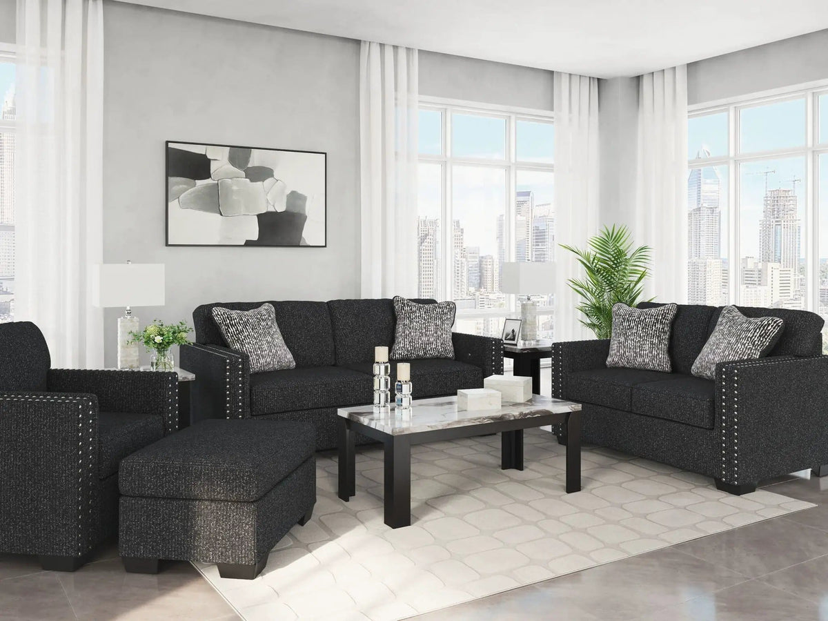 Jasmine Peaks Living Room Set Stationary Chair & Ottoman | Stationary Chair & Ottoman | Living Room Furniture | Living Room
