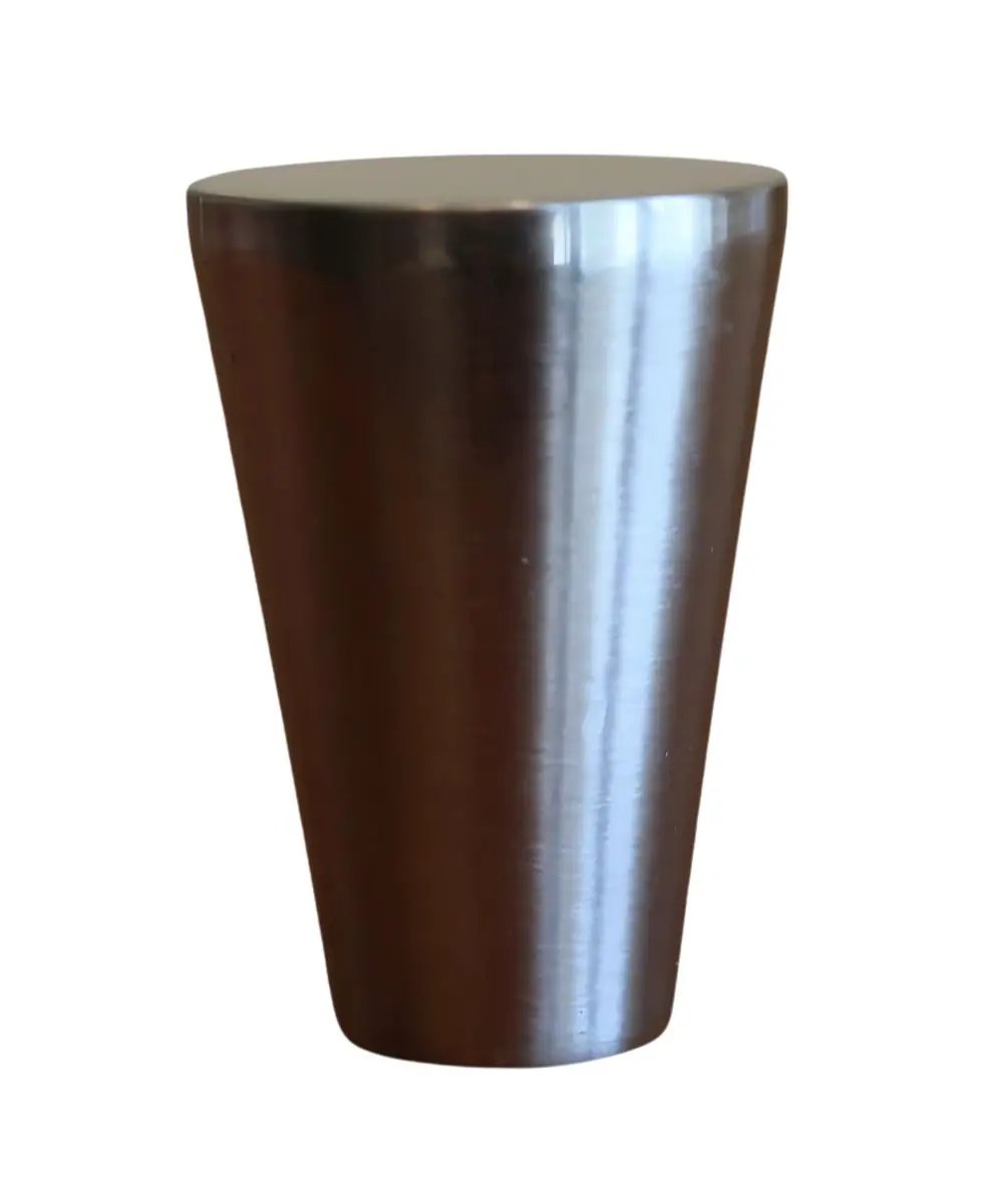 Lamp Finial | Tapered Cone | Polished Nickel | 1.25 Inch Height