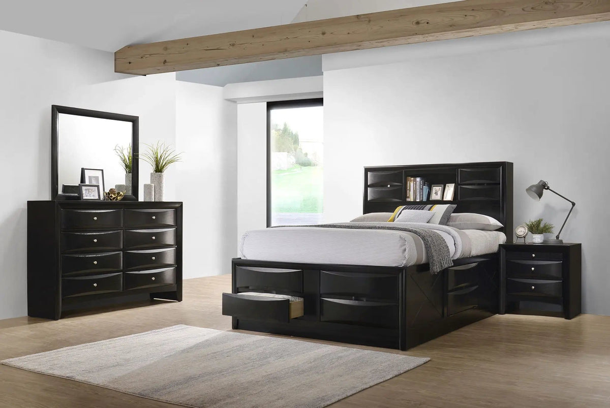 Briana 4-piece Queen Bedroom Set | 4-Piece Set | Bedroom Furniture | Black