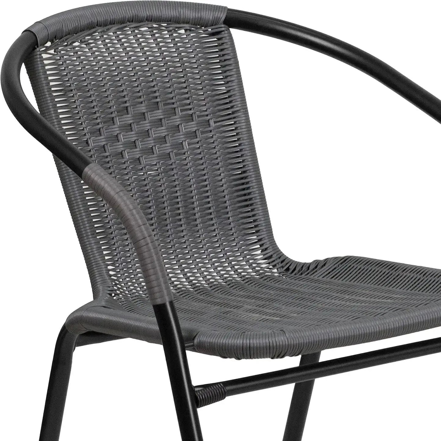 Modern Stackable Rattan Dining Chairs Set for Outdoor from PriceLows™
