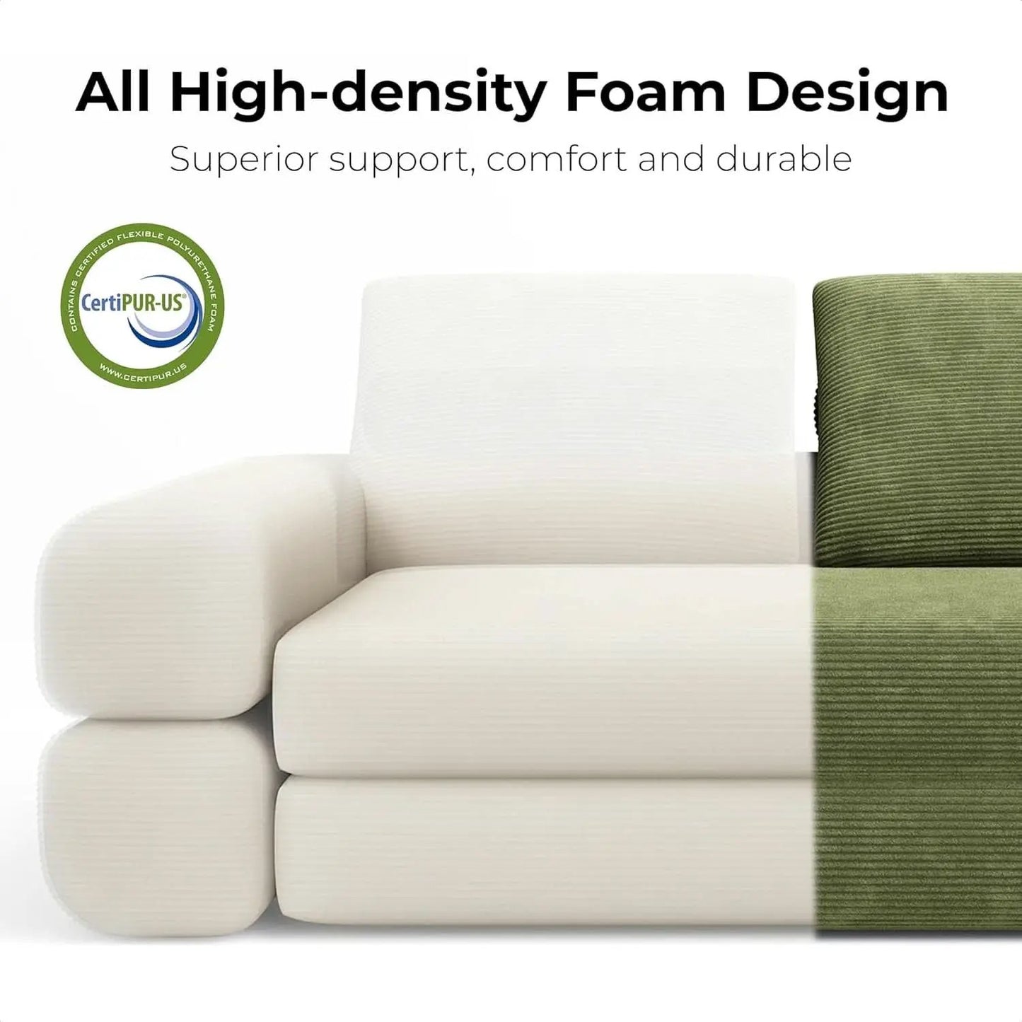 Green ThreeInOne Convertible Sleeper Sofa Bed Studio from PriceLows™