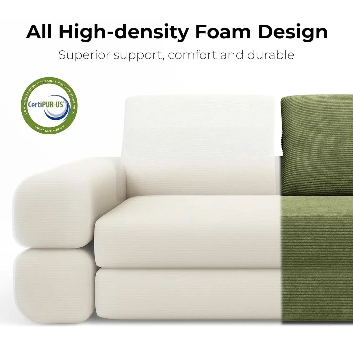 Green ThreeInOne Convertible Sleeper Sofa Bed Studio from PriceLows™