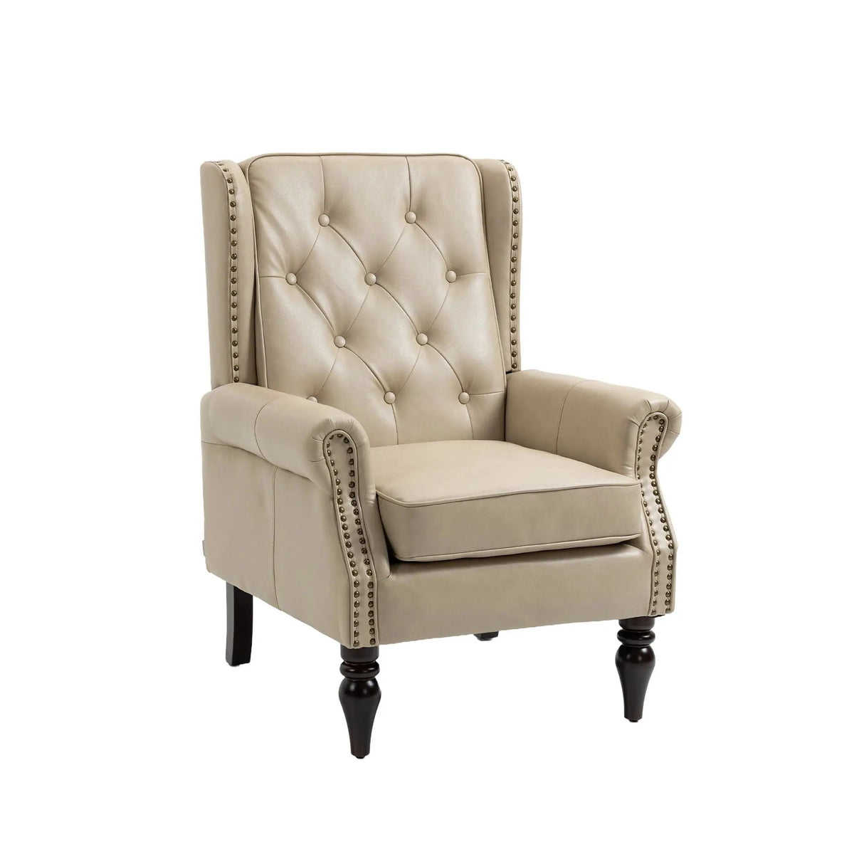Modern Accent Armchair | Rubber Wood Legs | High Resilience Foam