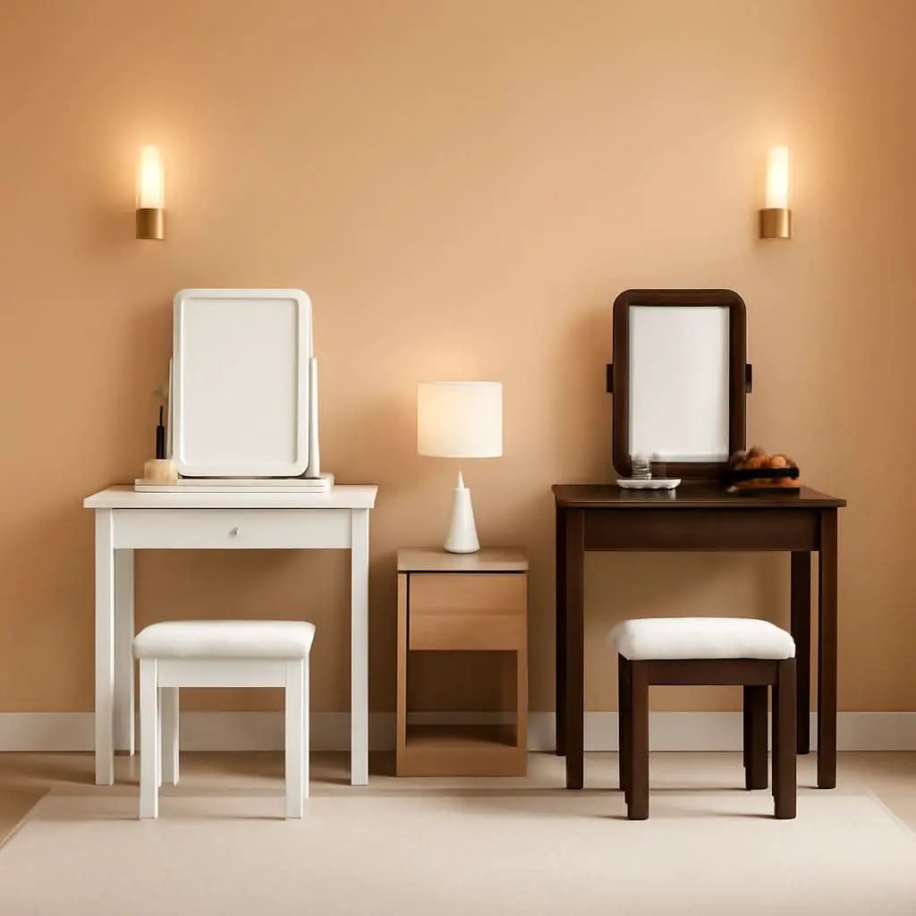 Espresso Transitional Vanity Set With Mirror For Home Use from PriceLows™