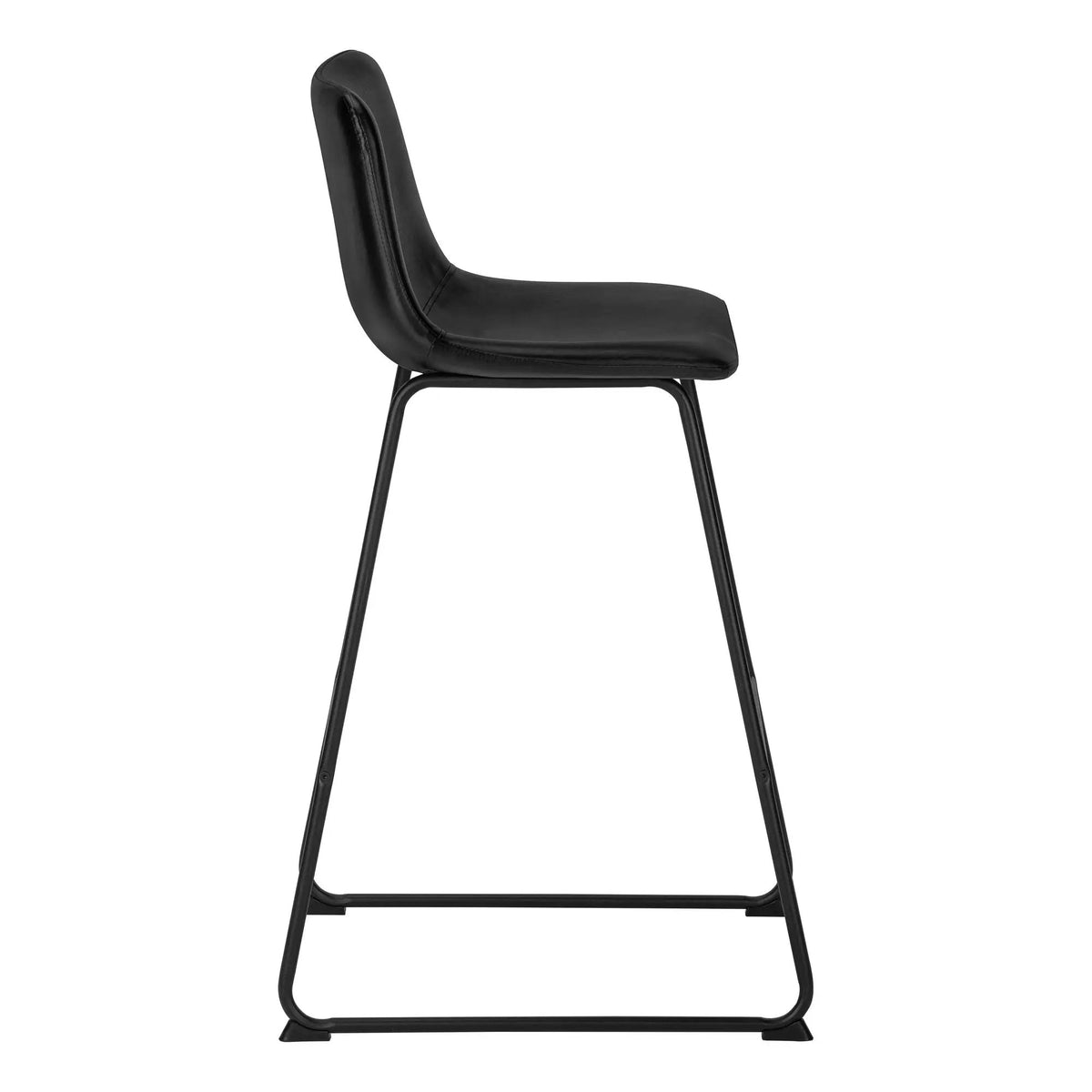 Bar Height Office Chair | Standing Desk Chair | Slim Metal Frame | Contemporary Design