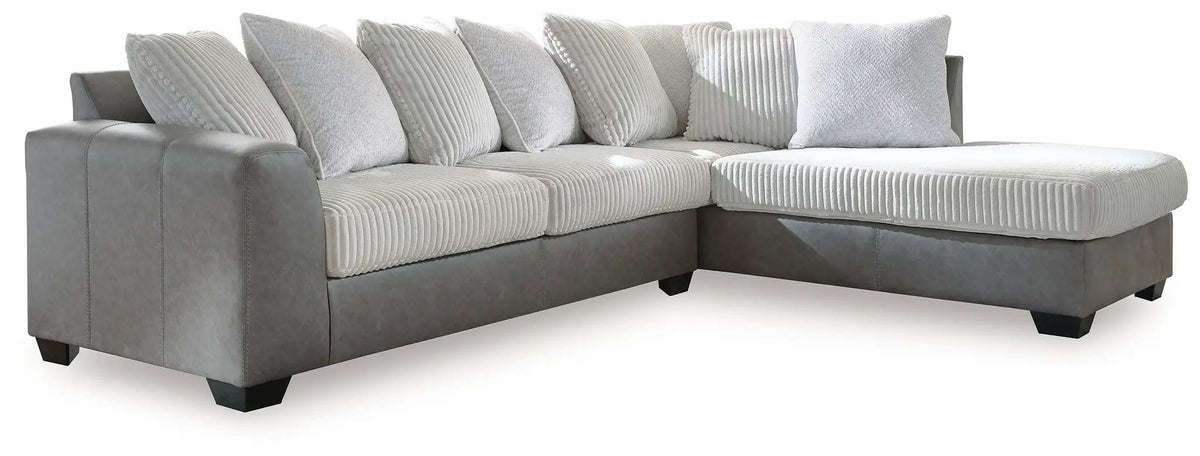 Clairette Court 2 Piece Sectional | 2-Piece Set | Faux Leather | Living Room