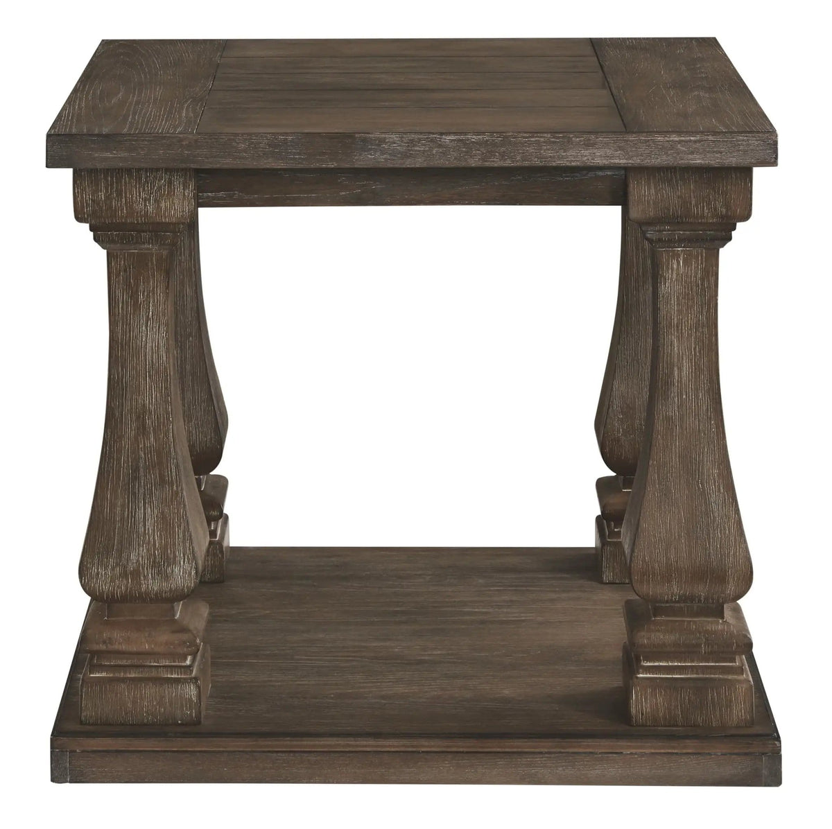 Johnelle Rectangular End Table | 23.75 x 26.88 x 24 in | Engineered Wood | Gray
