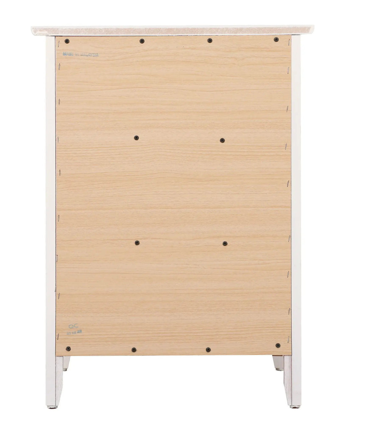 Nightstand | 3 Drawer | Real Wood Veneer | Nickel Hardware