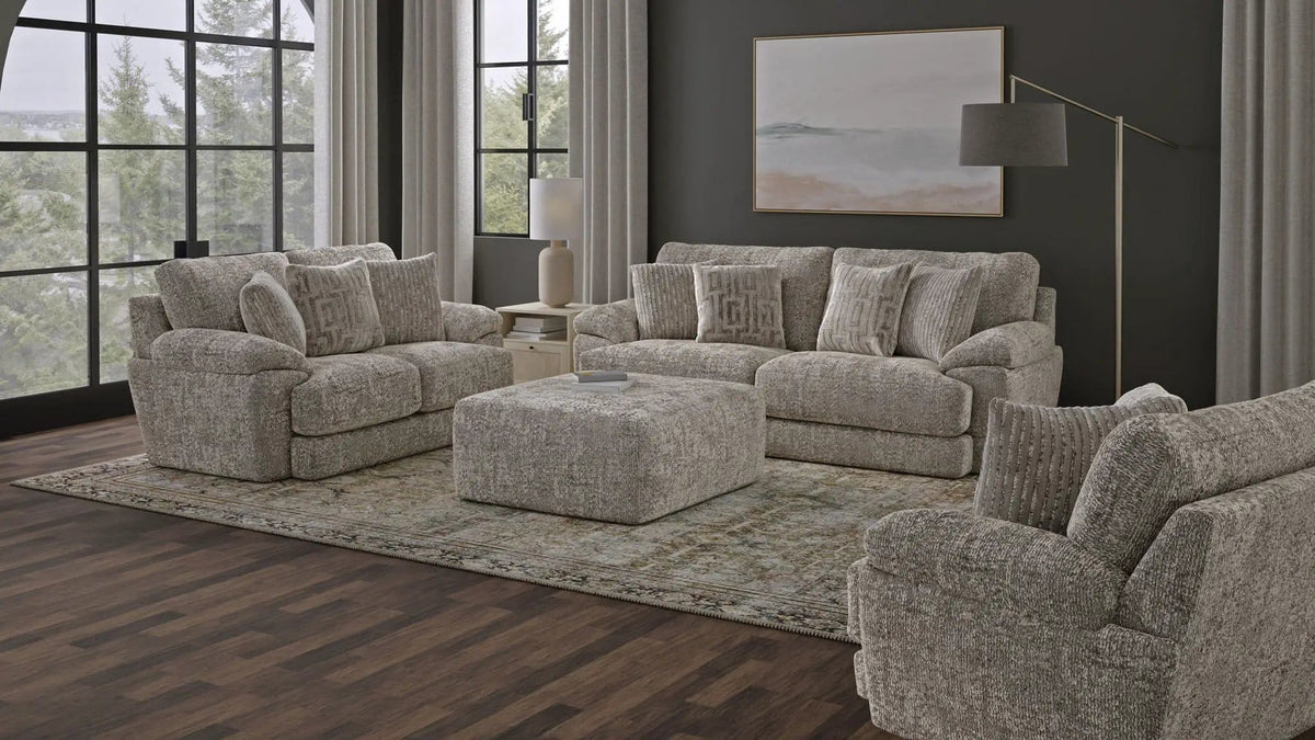 Jaden Fabric Loveseat | 2 Pieces | Chenille & Fabric | Living Room