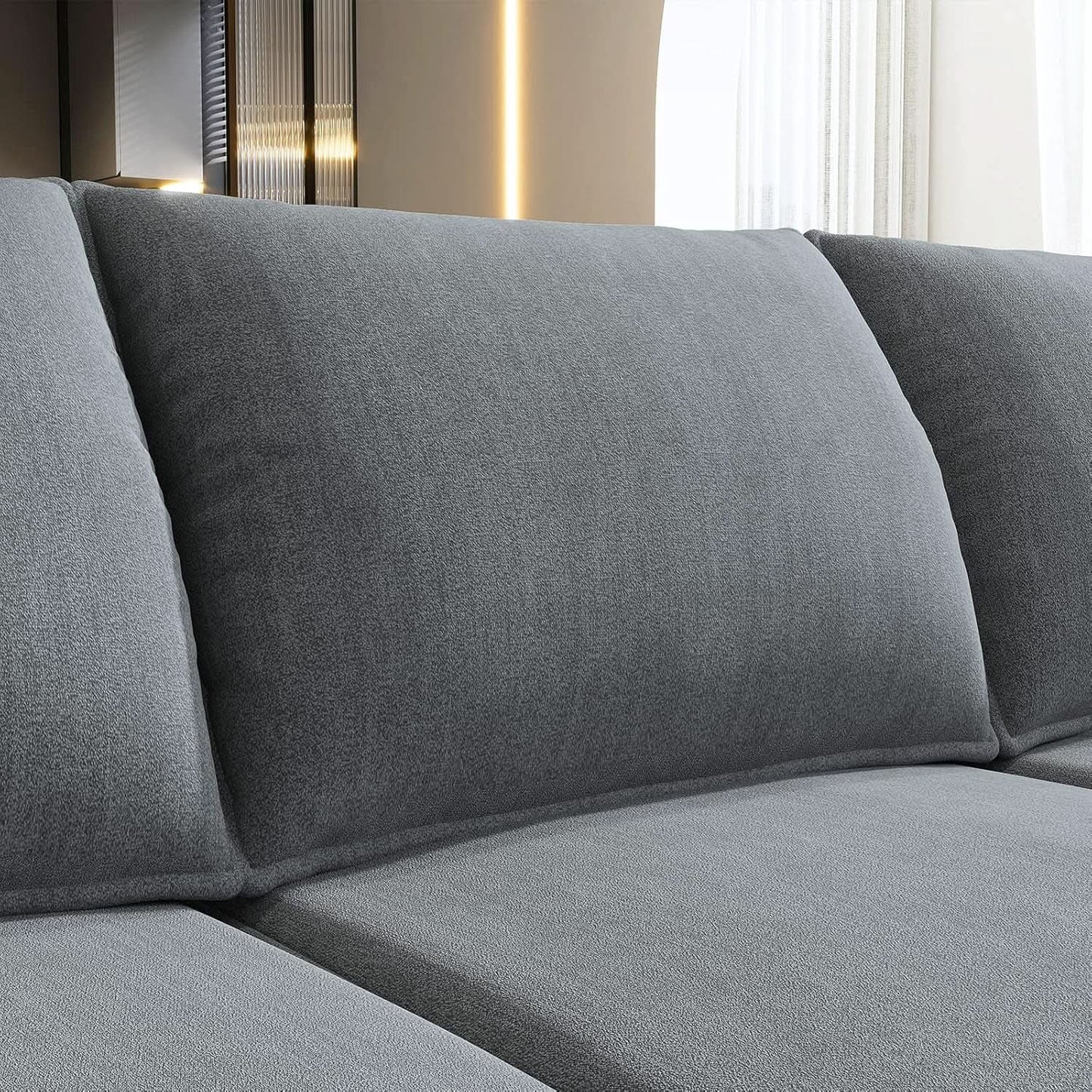 Bluish Grey Transformable Sleeper Sofa With Storage from PriceLows™