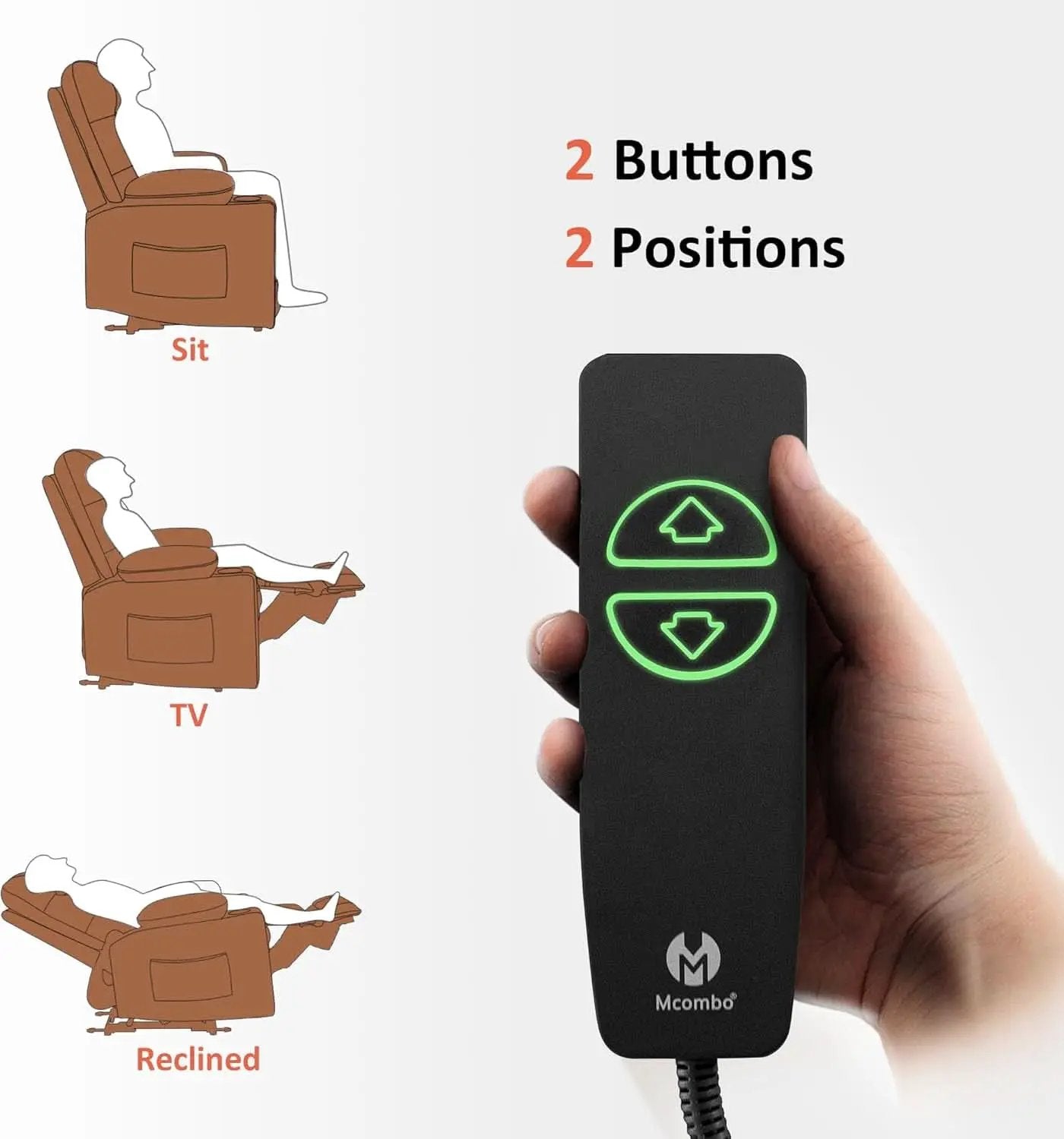 Power Recliner Chair With Heat And Vibration Saddle from PriceLows™