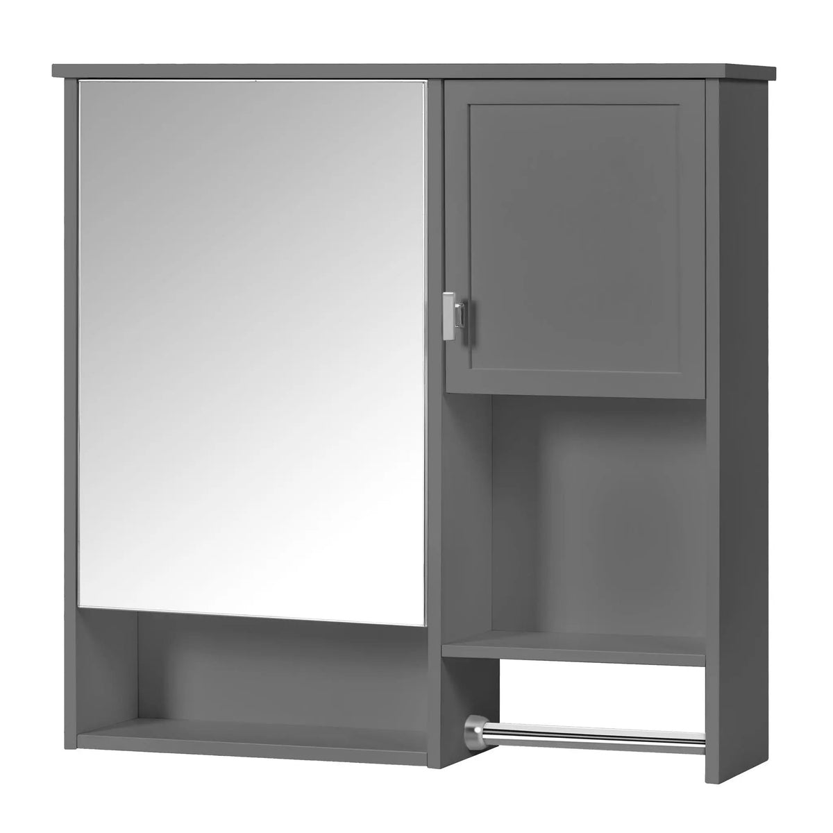 Wall Mounted Medicine Cabinet | Bathroom Mirror | Adjustable Shelf | 29.52 Inch Width