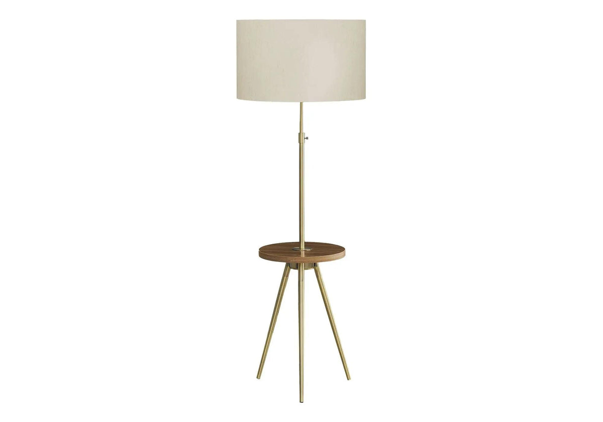 Floor Lamp Lighting | 2 Pieces | Walnut & Metal | Home