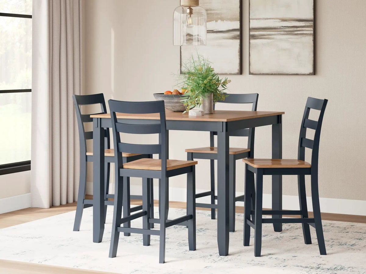 Gesthaven Dining Room Counter Table Set | 2 Pieces | Wood | Dining Room