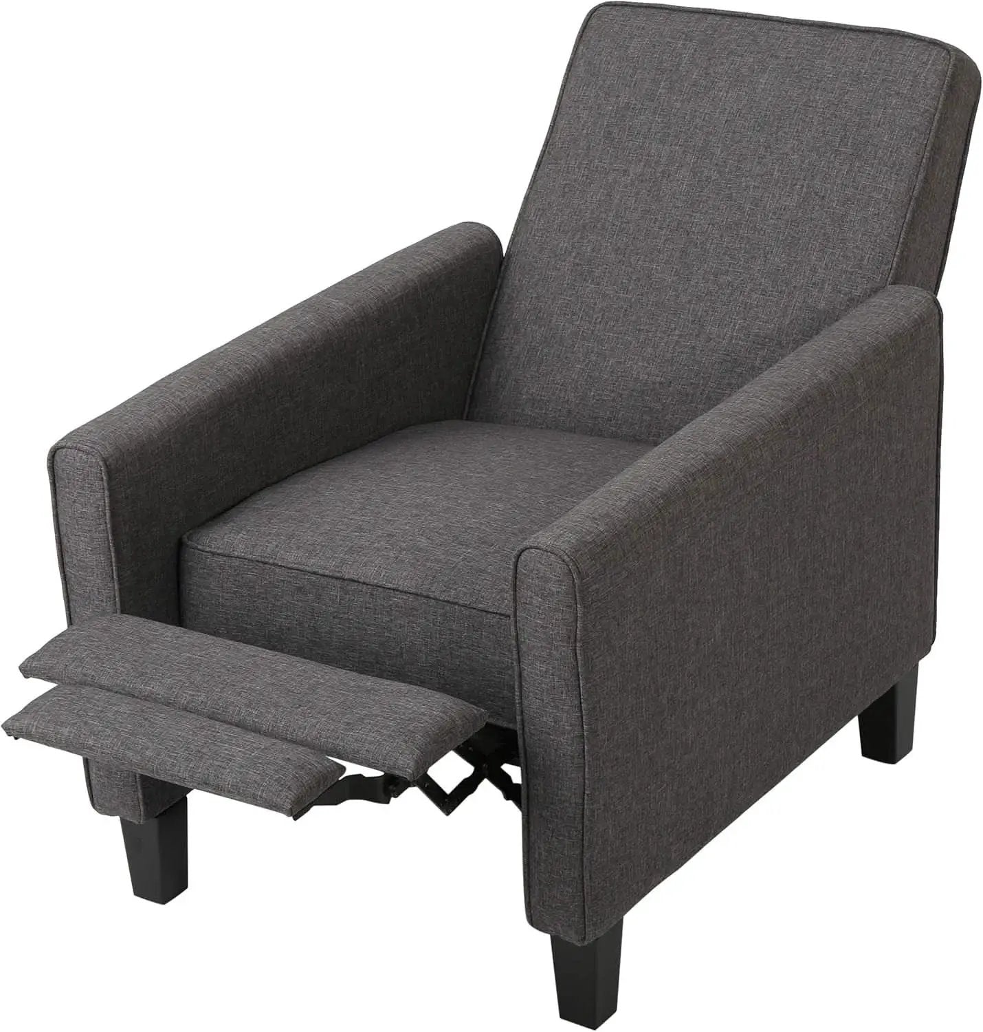 Emmie Fabric Recliner Set Of 2 In Smoke And Dark Brown from PriceLows™
