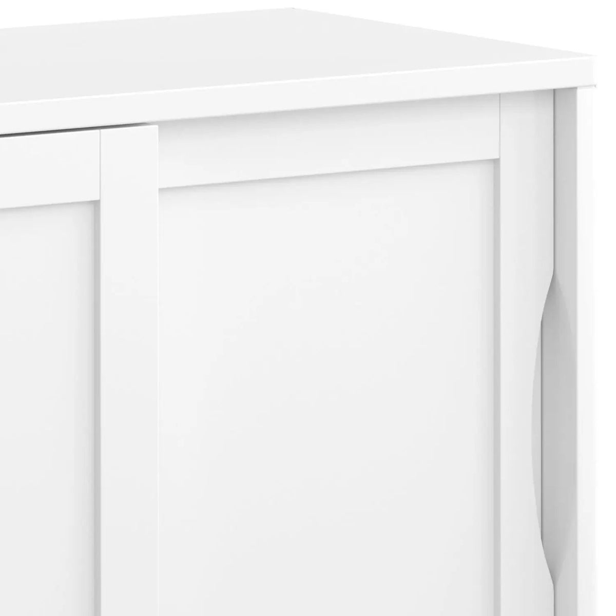 Harper Low Storage Cabinet | Handcrafted Rubberwood | Two Sliding Doors | Two Adjustable Shelves