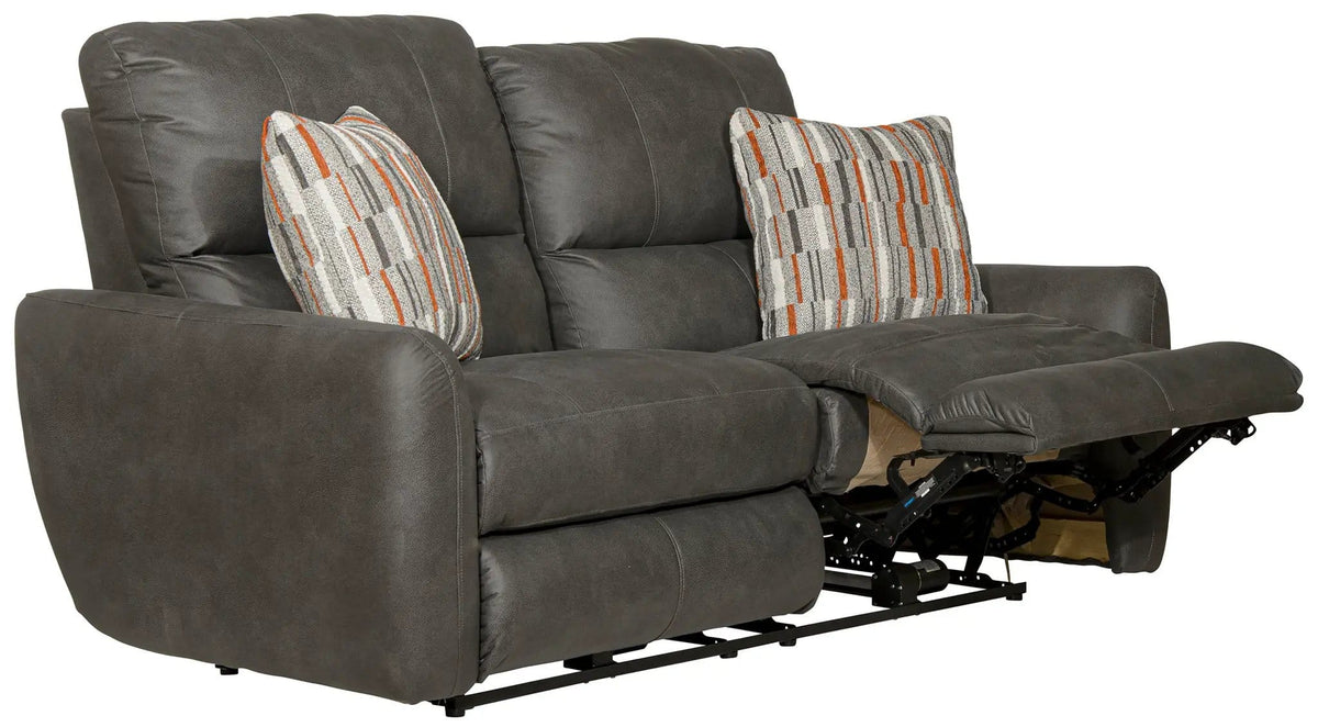 Dorian Reclining Loveseat | 4 Pieces | Faux Leather & Fabric | Living Room