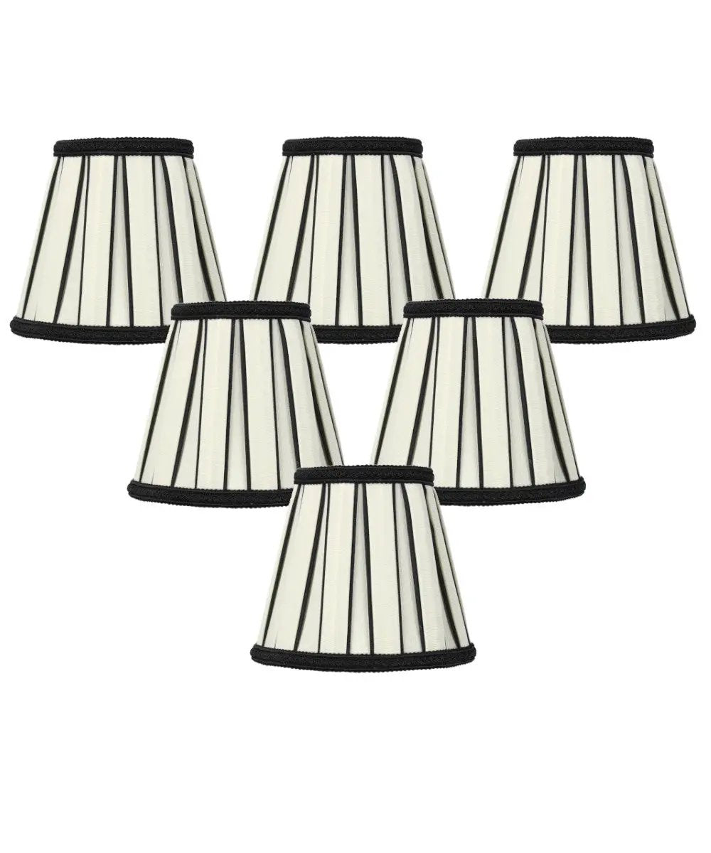 Clip On Lampshade | 5X5 Inch | Eggshell Color | Set Of 6