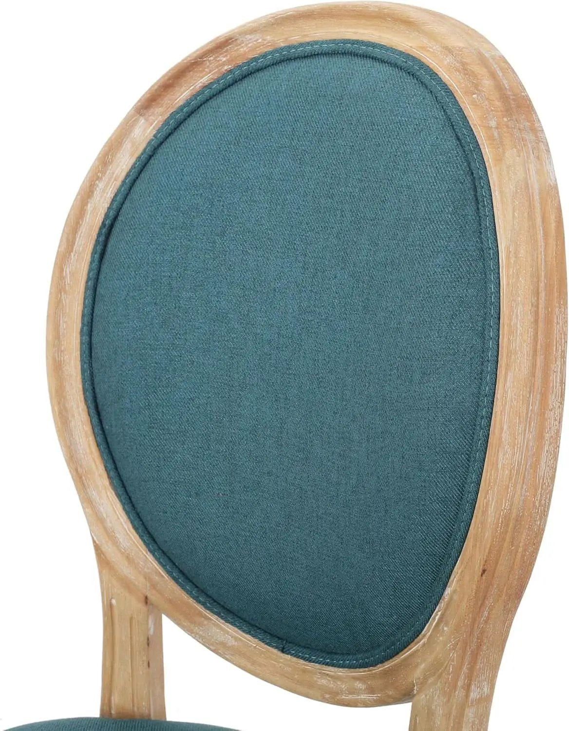 Phinnaeus Fabric Dining Chairs Set Dark Teal Two Piece from PriceLows™