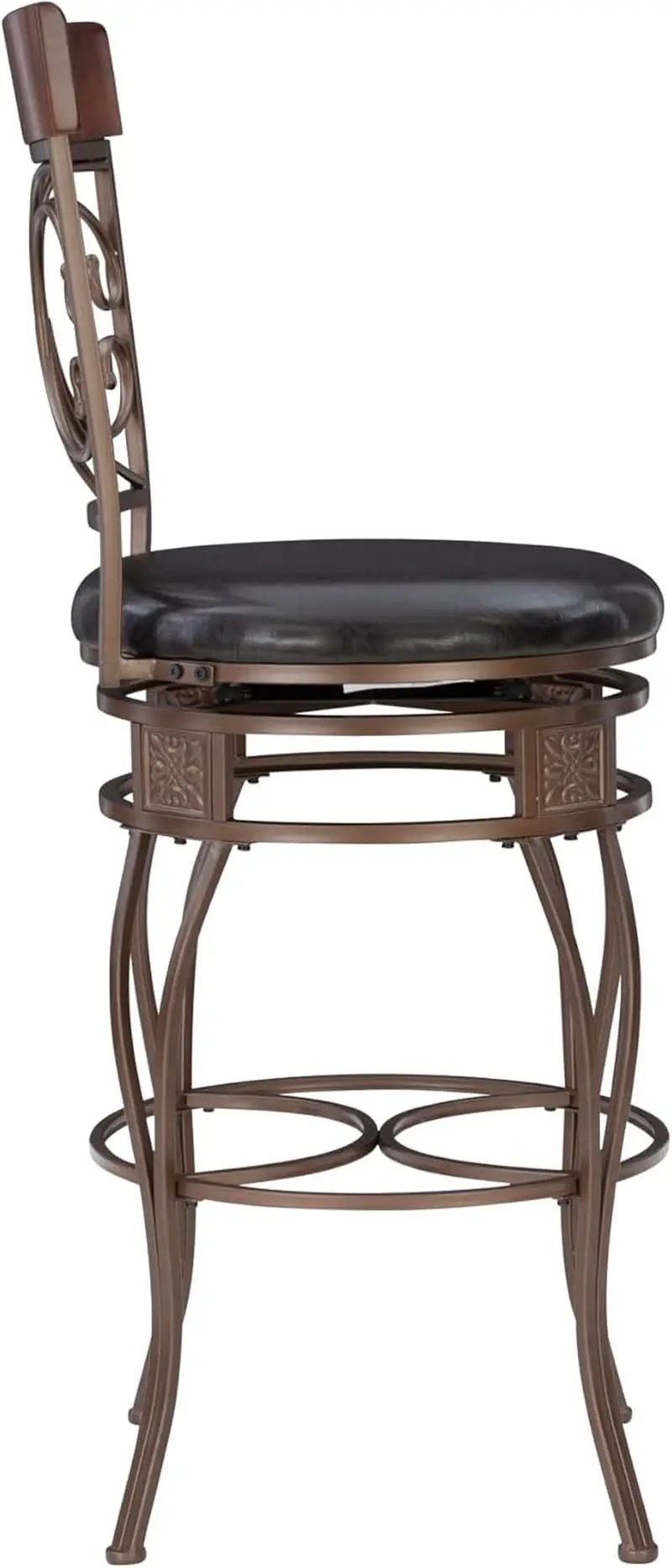 Big And Tall Bar Stool Dark Bronze Bar Height Swivel from PriceLows™