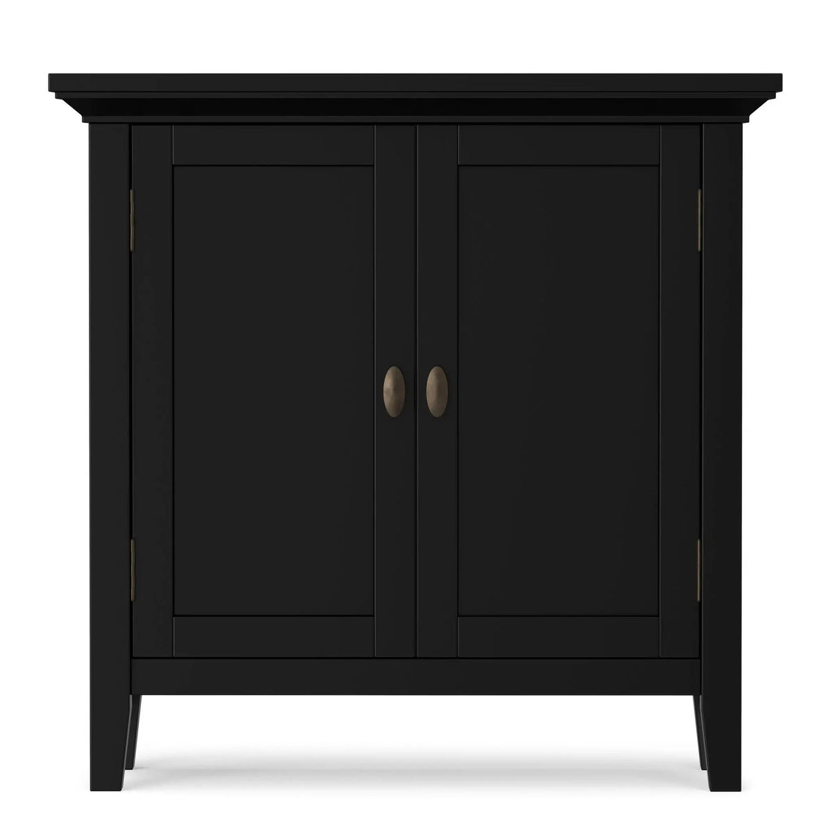 Redmond Low Storage Cabinet | Handcrafted Solid Wood | Tapered Legs | Two Adjustable Shelves