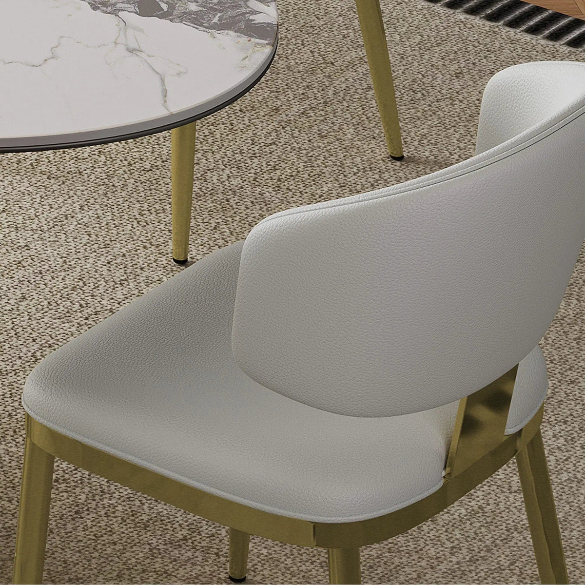Modern Dining Chairs For Kitchen (Set of 2) | 2 Pieces | Steel & Metal | Dining Room