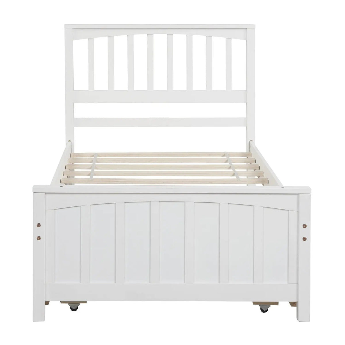 Wood Platform Bed | Headboard And Footboard | Classic Bed Frame | 41.1 Inch Height