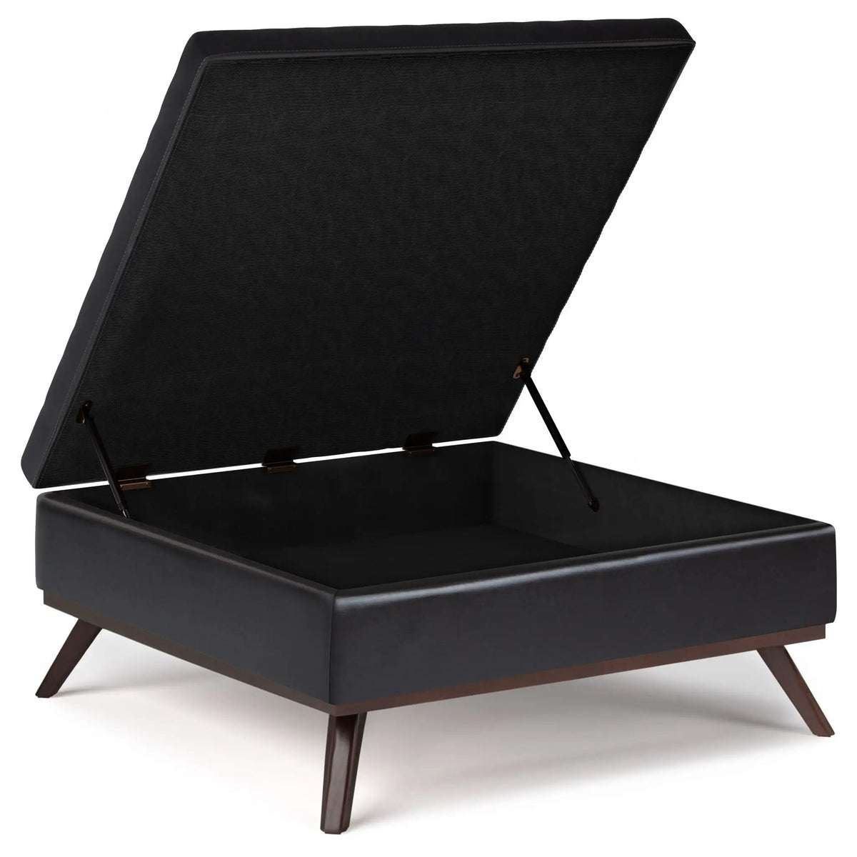 Owen Square Coffee Table Storage Ottoman | Hydraulic Lift-Up Lid | Multifunctional | 35.8 Inch Width