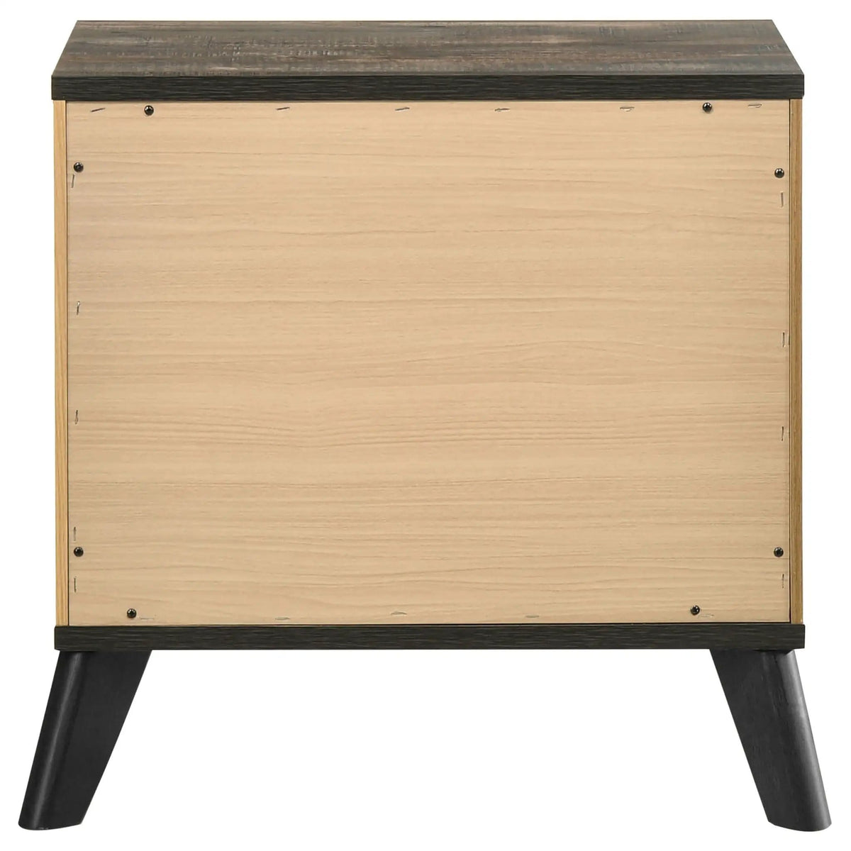 Kaywood 2-drawer Nightstand Bedside Table Natural Pine | 23.25 x 17.25 x 22 in | Engineered Wood & Metal | Bedroom