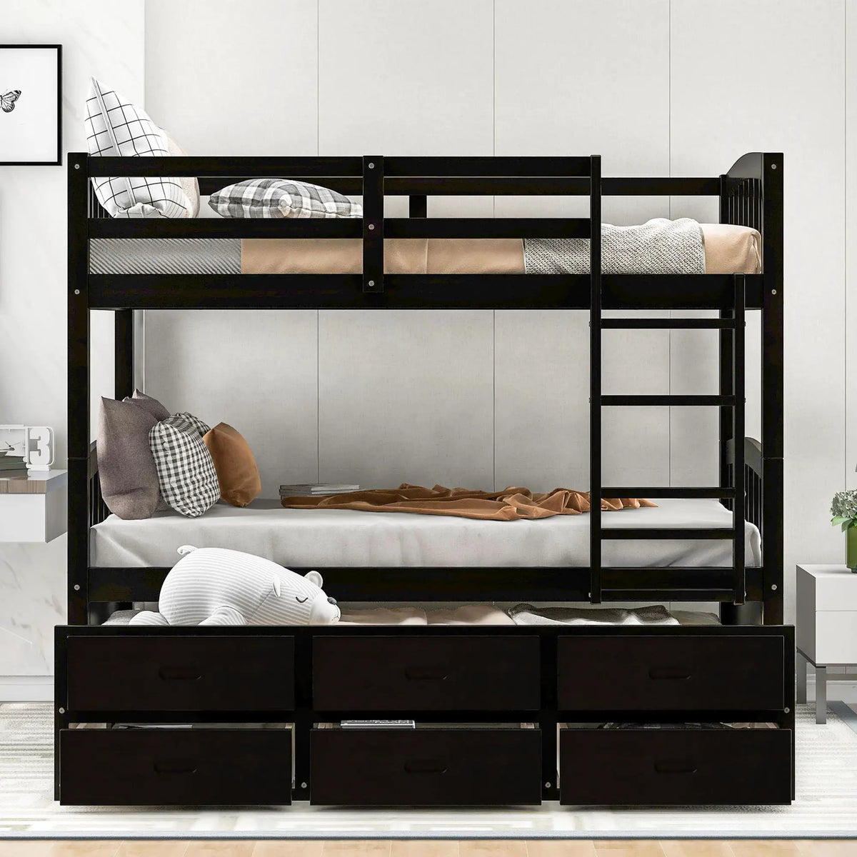 Bunk Bed | Pull Out Trundle | Storage Drawers | Twin Size