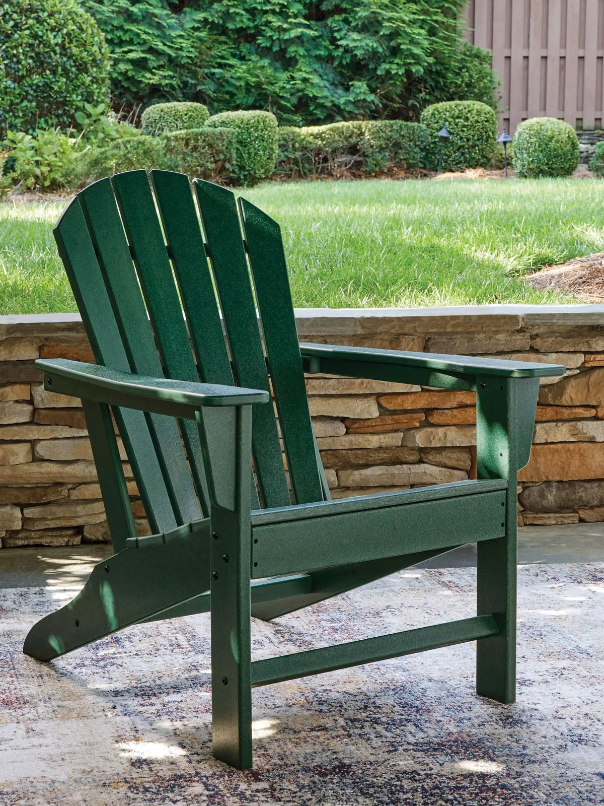 Sundown Shores Adirondack Chair | Green | 22.38 Inch Seat Width | 17.88 Inch Seat Depth