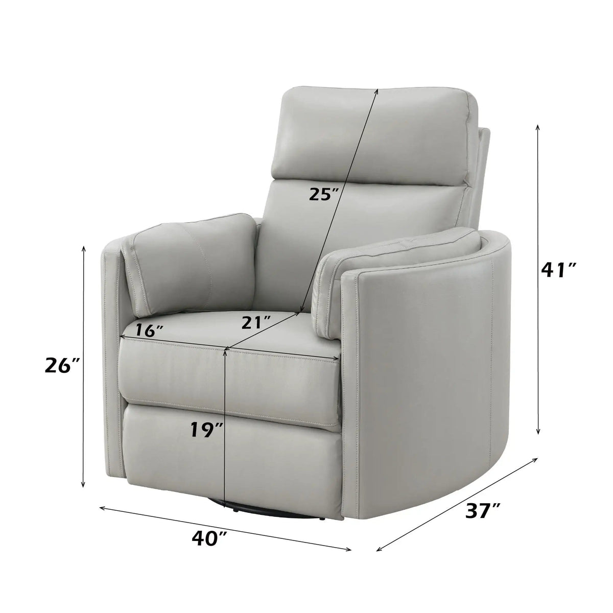 Sagen Glider Recliner With Swivel Swivel Glider Chair | 3 Pieces | Wood | Living Room