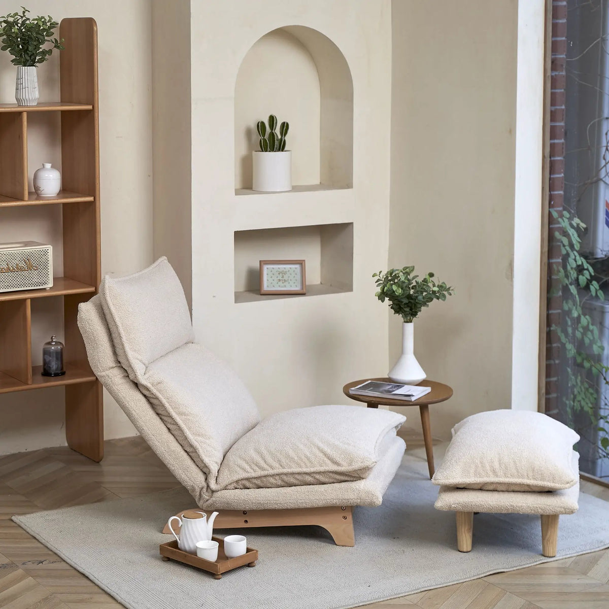 Single Lazy Sofa Chair | Ergonomic Support | Thick Padding | One Seater
