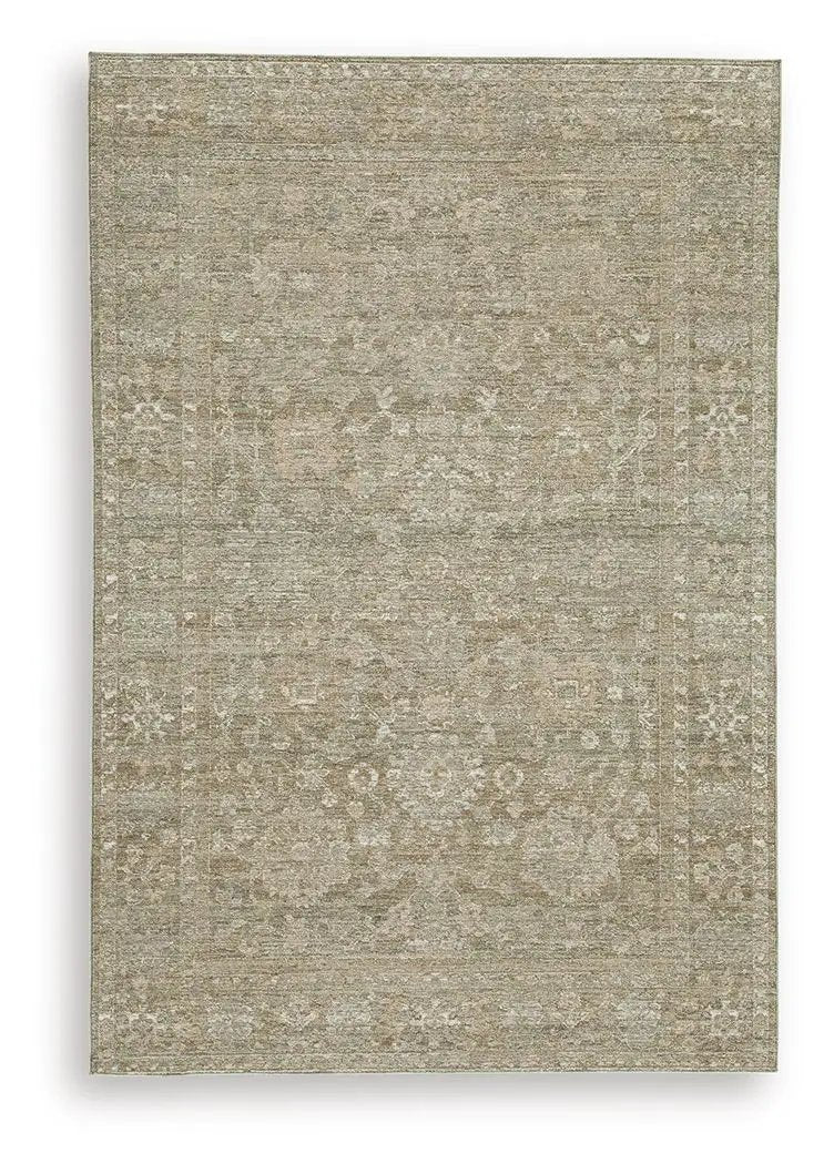 Area Rug | Floral Pattern | Gray Brown Colors | 8Ft X 10Ft