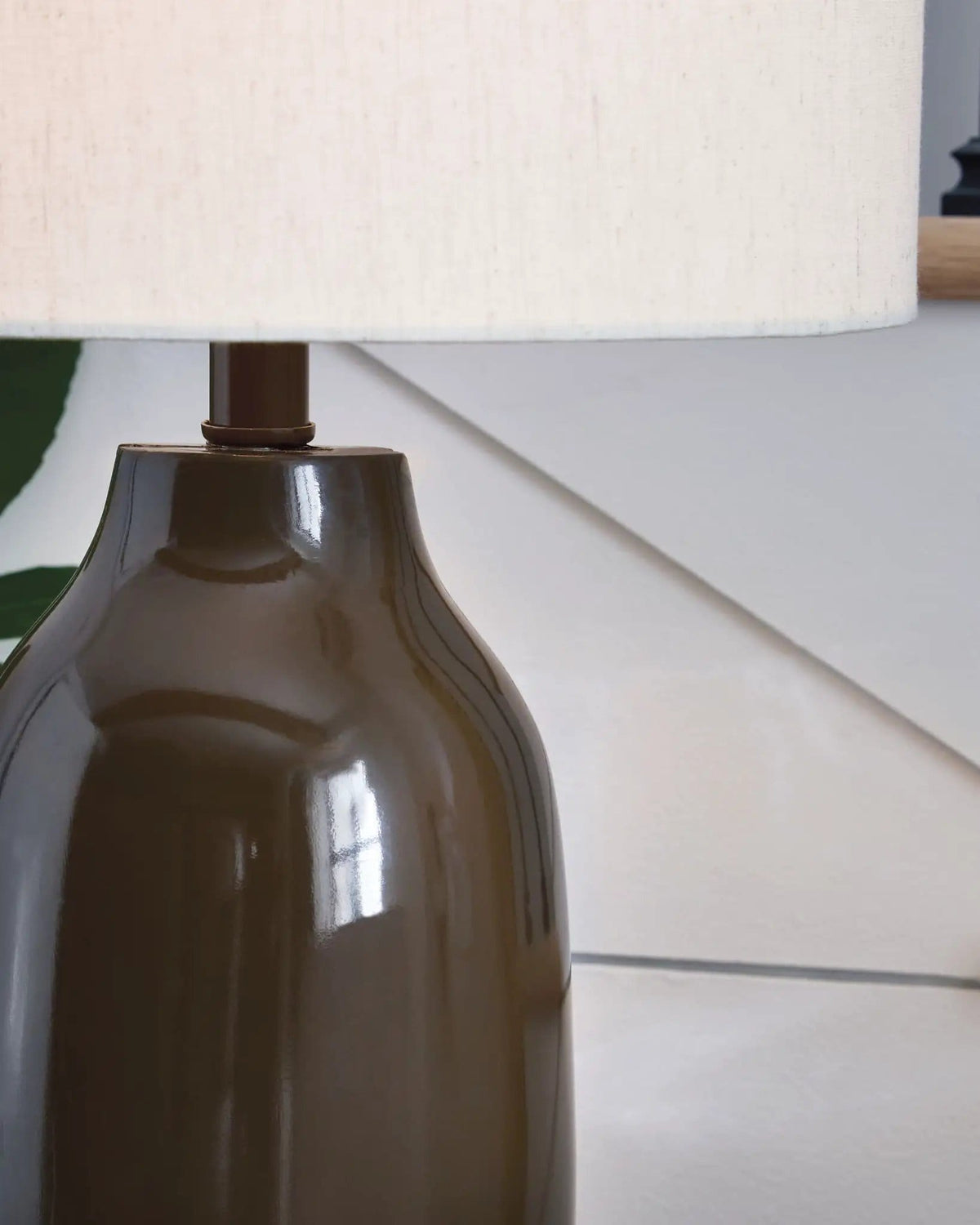 Jyler Terracotta Table Lamp | 13.5 x 13.5 x 24.75 in | Fabric | Brown