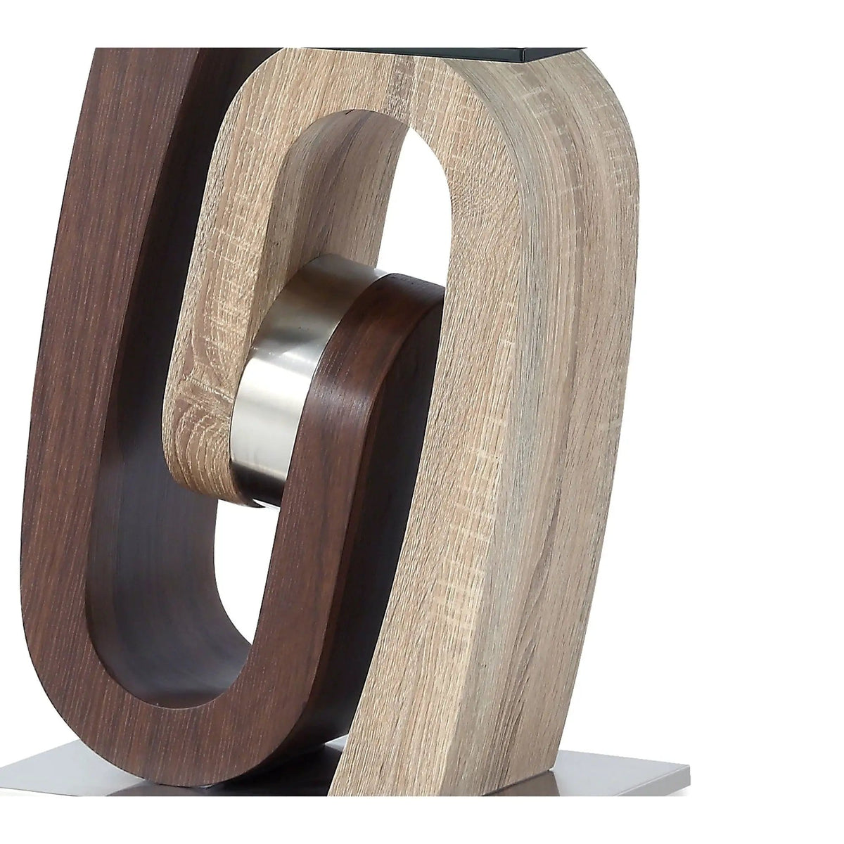 Chase End Table Contemporary Design | 2 Pieces | Solid Wood & Walnut | Living Room