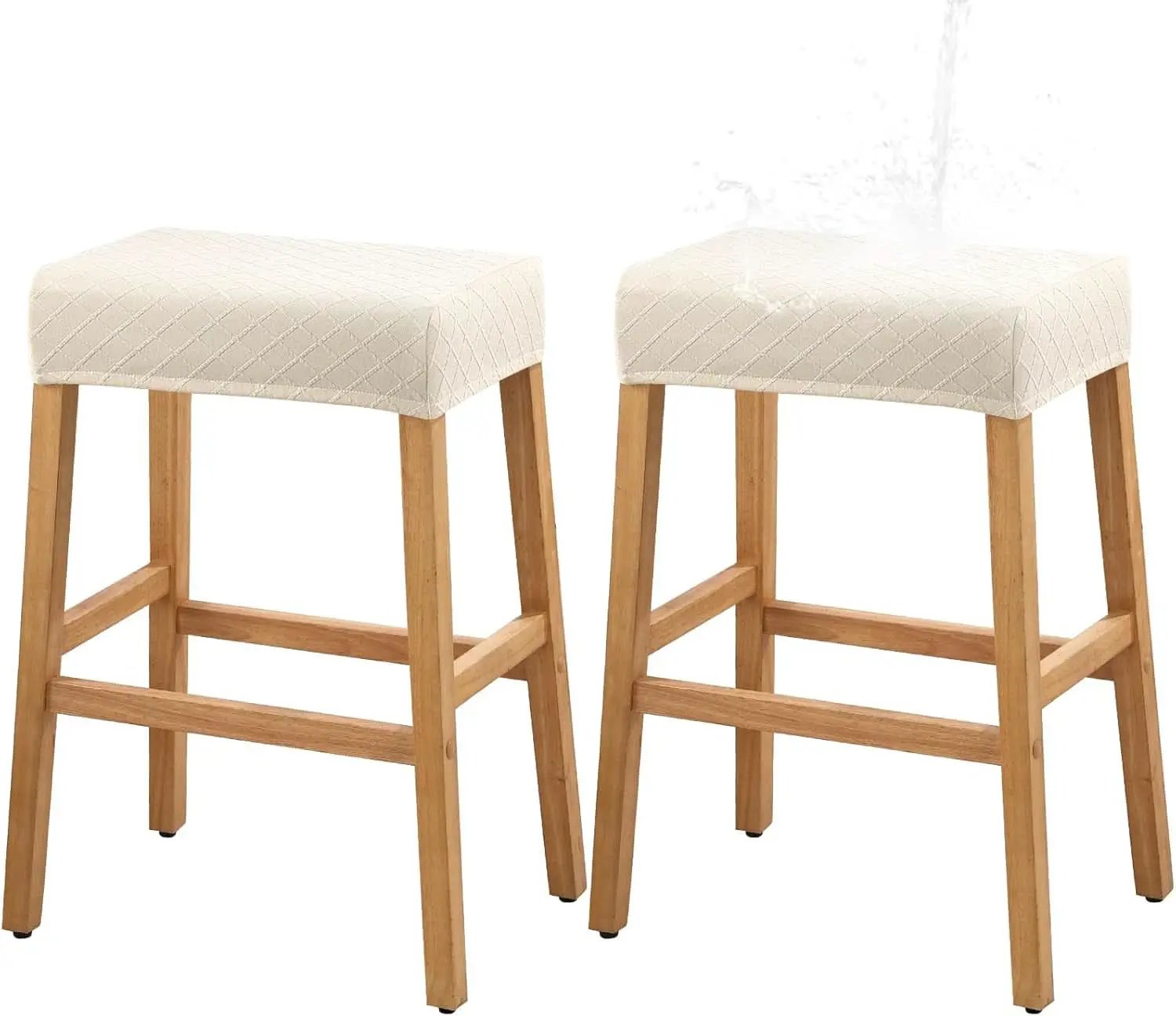 Rectangle Stool Covers 2 Pack Waterproof Stretch Bar Stools from PriceLows™