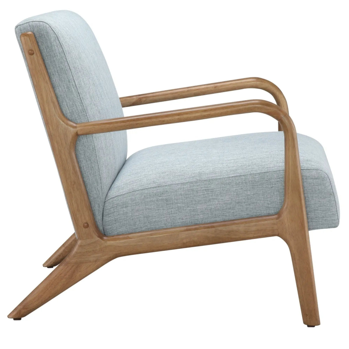 Mid Century Lounge Chair | Solid Wood Frame | High Density Foam | Elm Finish