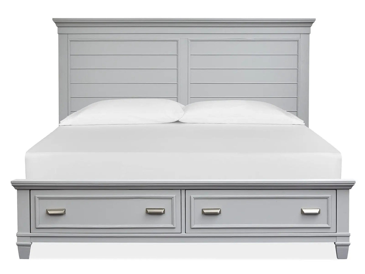 Charleston Panel Storage Bed | Transitional Style | Clean Shapes Crisp Lines | 88.63 Inch Length