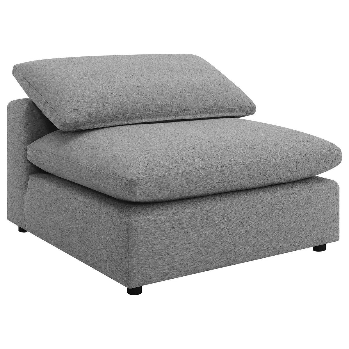 Raleigh 5-piece Boucle Upholstered Modular Sectional | 5-Piece Set | Boucle & Fabric | Grey