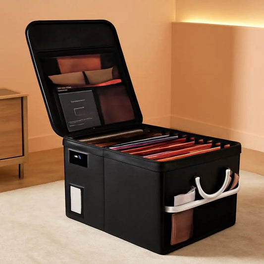 Portable Fireproof Document Storage Box 16.1x12.9x11 Inches from PriceLows™