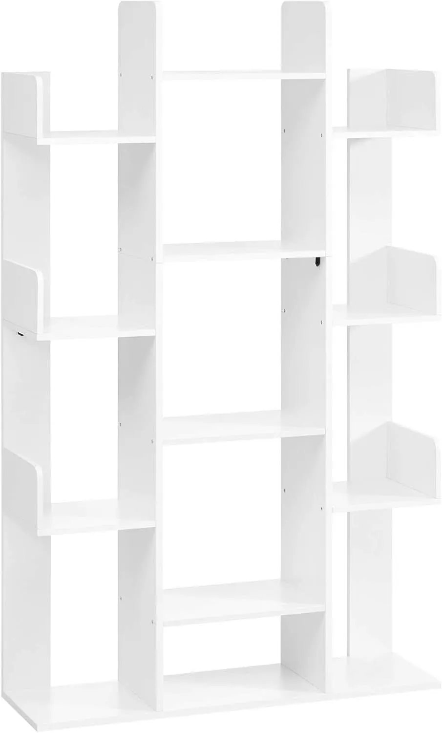 Tree Shaped Bookcase Freestanding White 13 Shelves Storage from PriceLows™